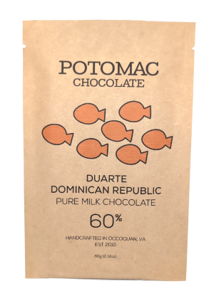 Potomac Chocolate - Duarte Dominican Republic 60% Dark Milk Chocolate Bar